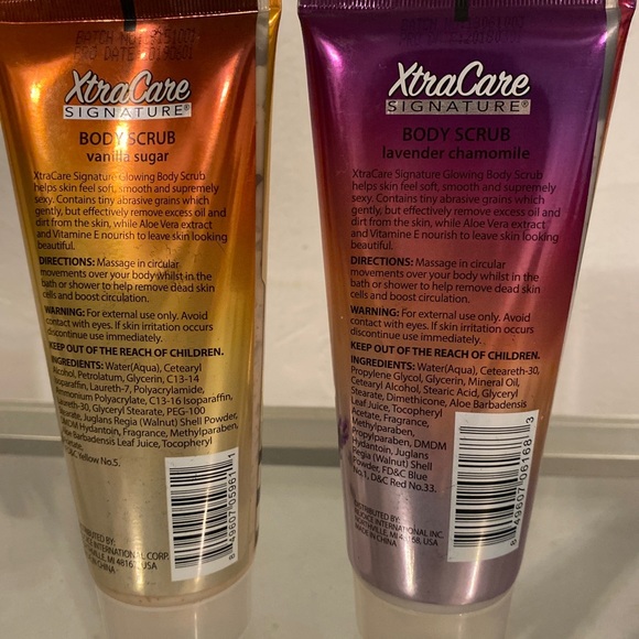 LOT OF 2 XTRACARE SIGNATURE LAVANDER CHAMOMILE & VANILLA SUGAR BODY SCRUB - Picture 2 of 2